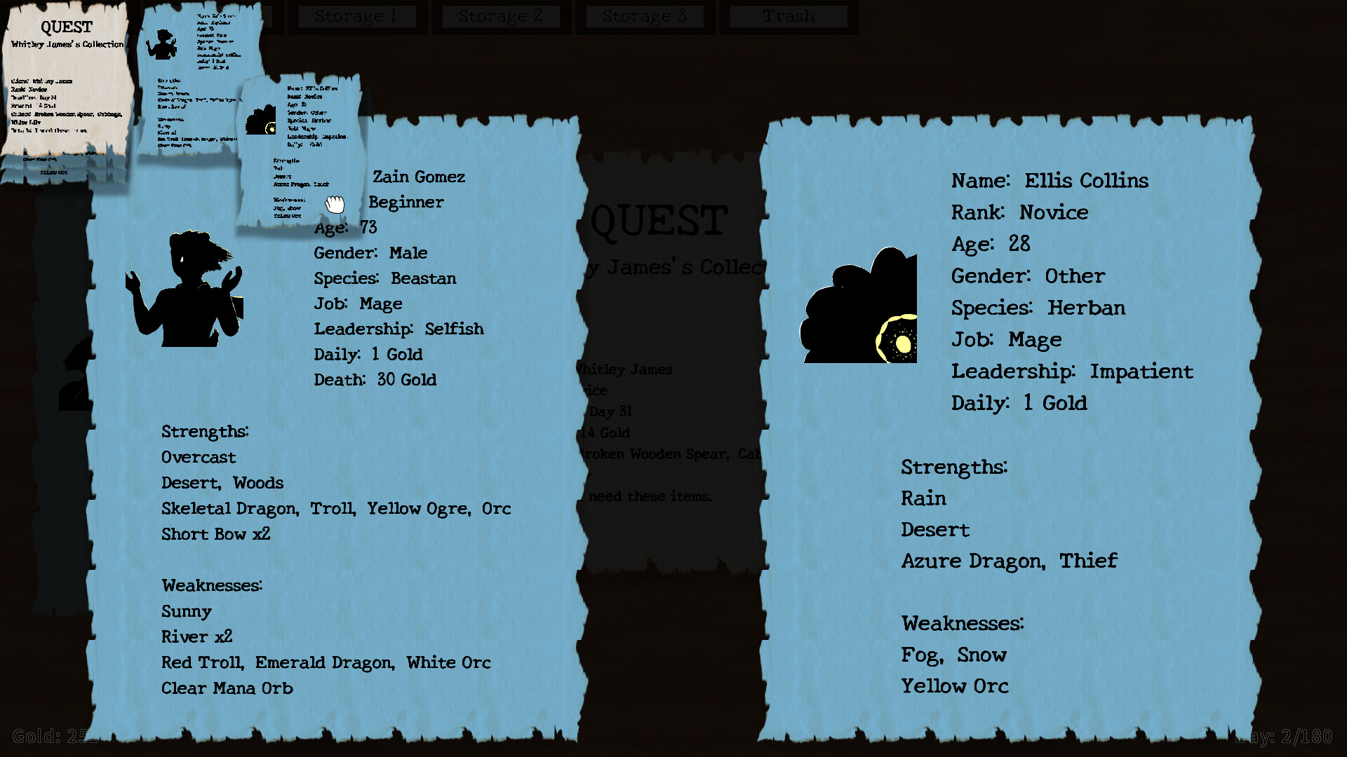 遊戲中的一個場景，展示了冒險者在酒館中交流，可能觸發新的事件。