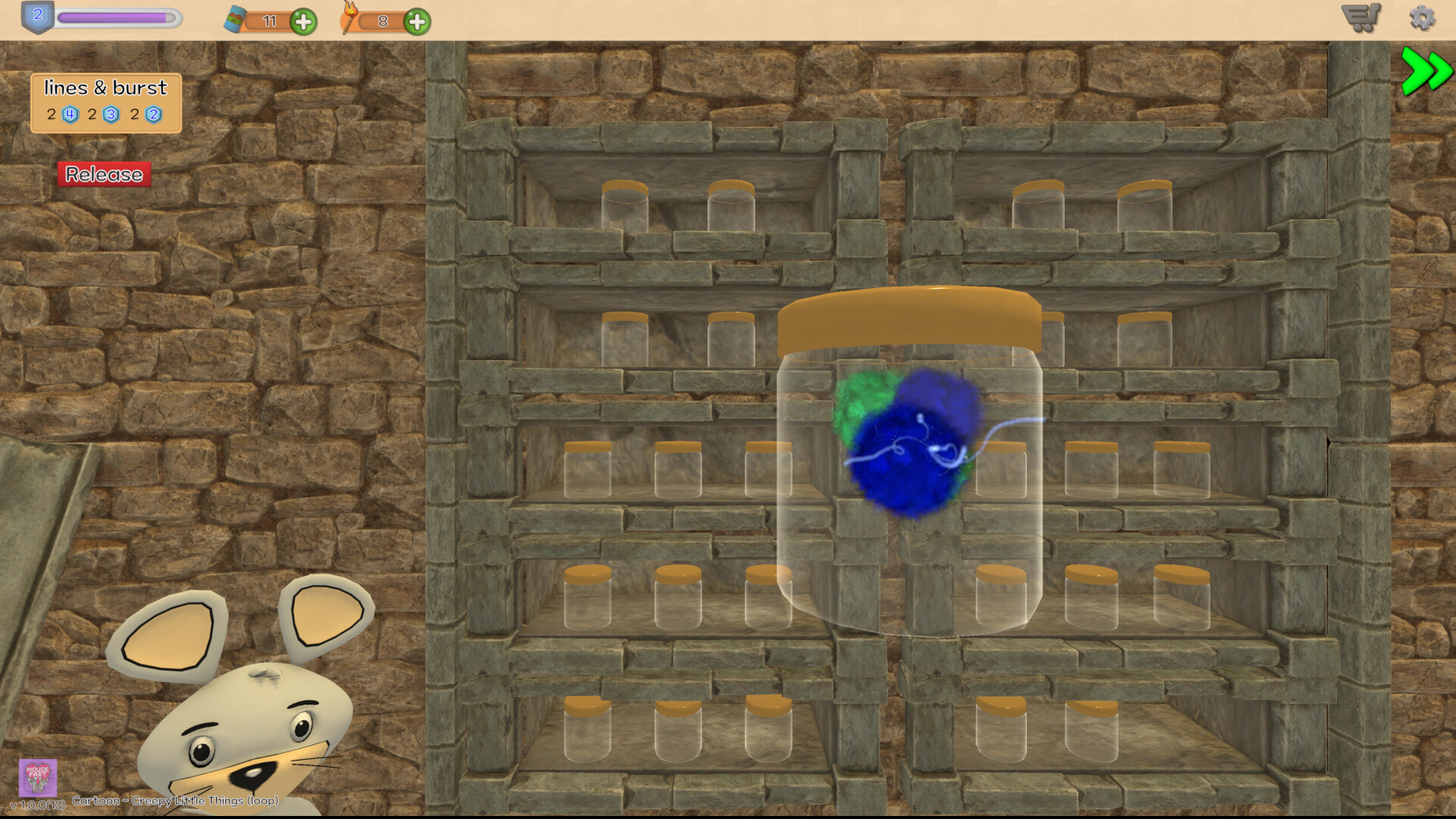 色彩鮮明的卡通風格