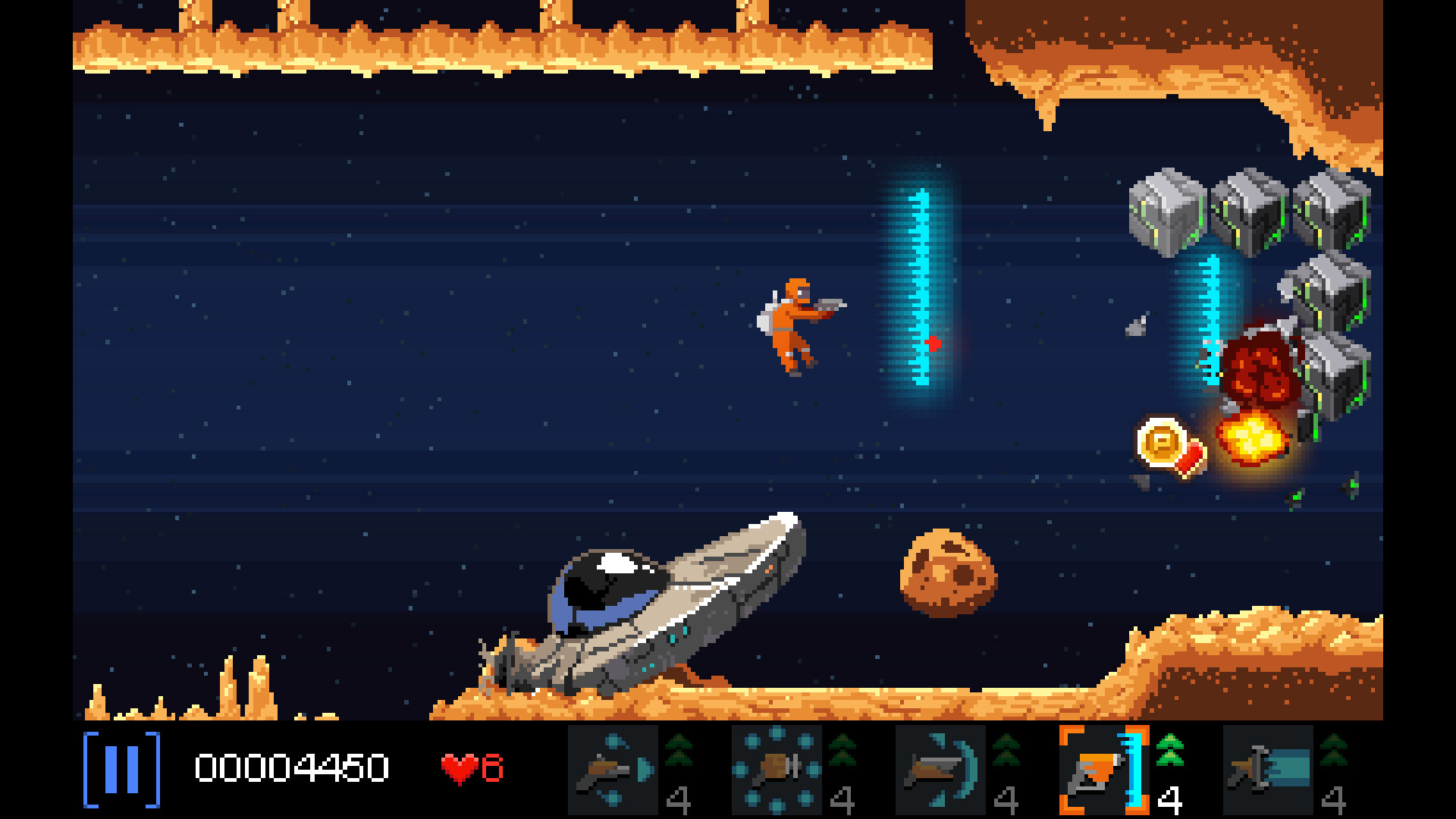 遊戲中的經典像素風格畫面