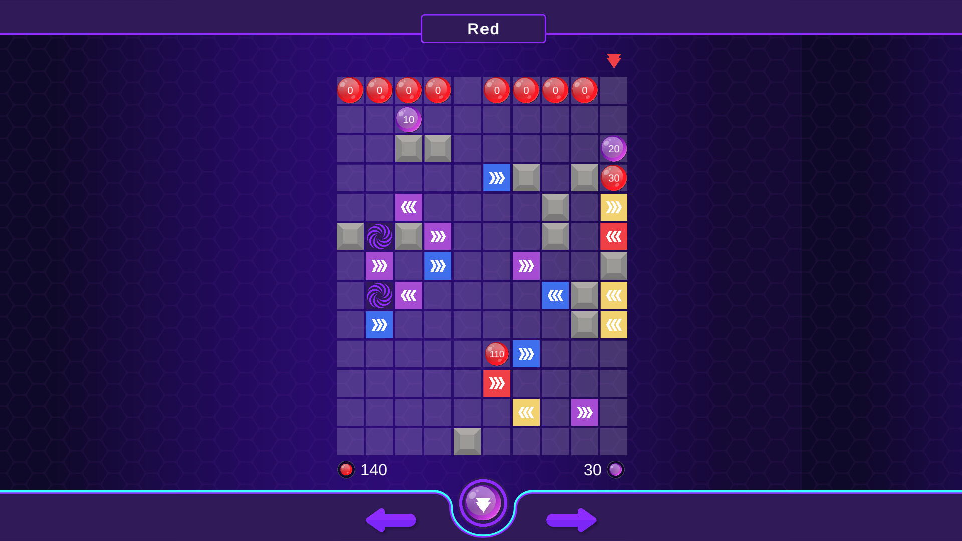 多個不同顏色的球體同時在螢幕上,展示了遊戲後期可能出現的混亂而刺激的場面