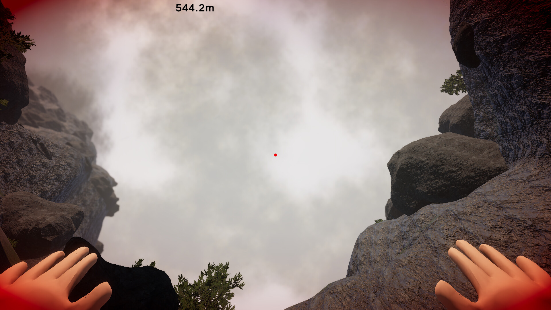 遊戲中壯麗的自然景觀，攀登者在廣闊的天地間顯得格外渺小