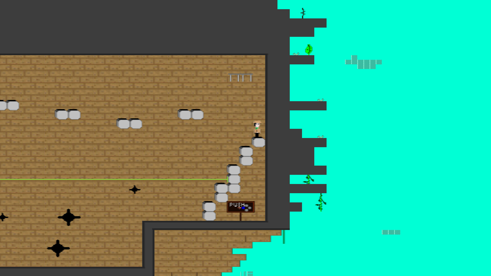 伊麗絲在充滿尖刺和敵人的挑戰性關卡中。