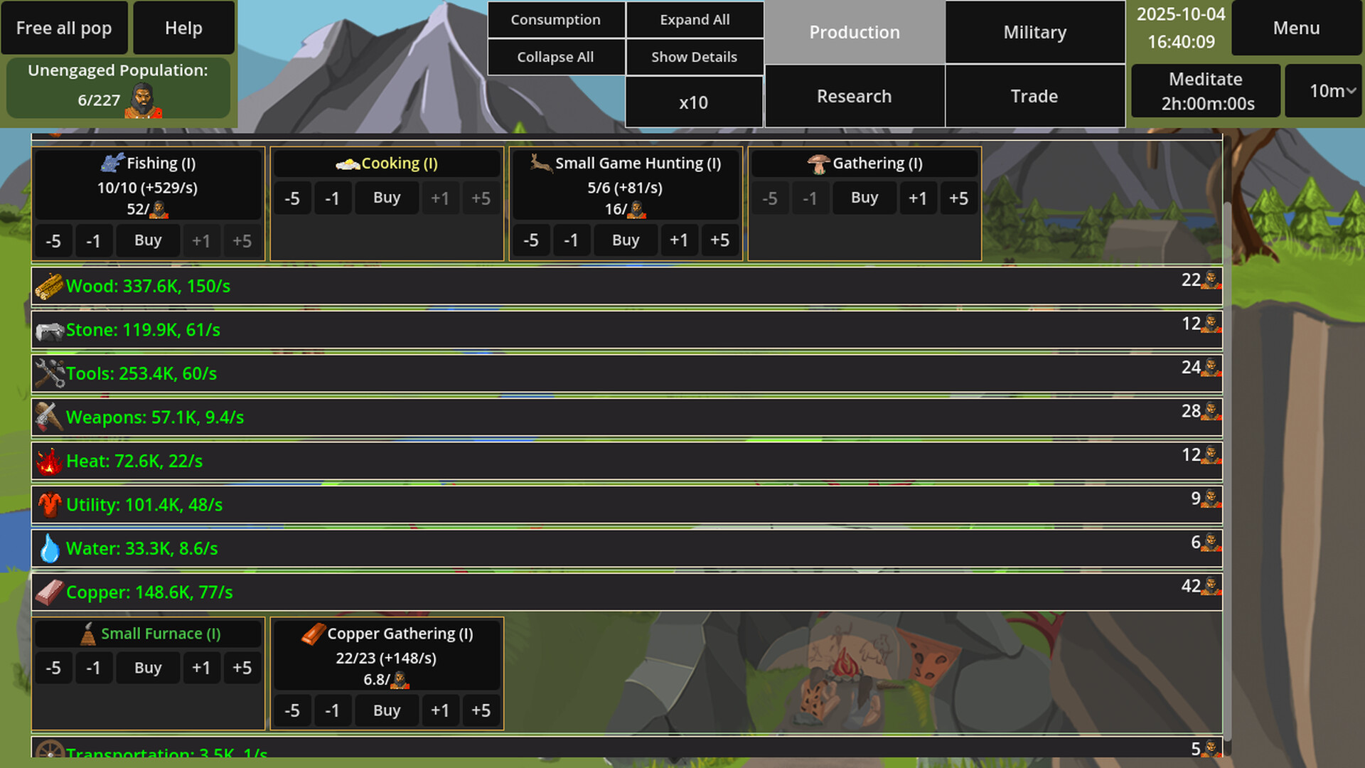 遊戲《奔赴星辰 (To the Stars Idle)》的科技樹或時代進展介面截圖。