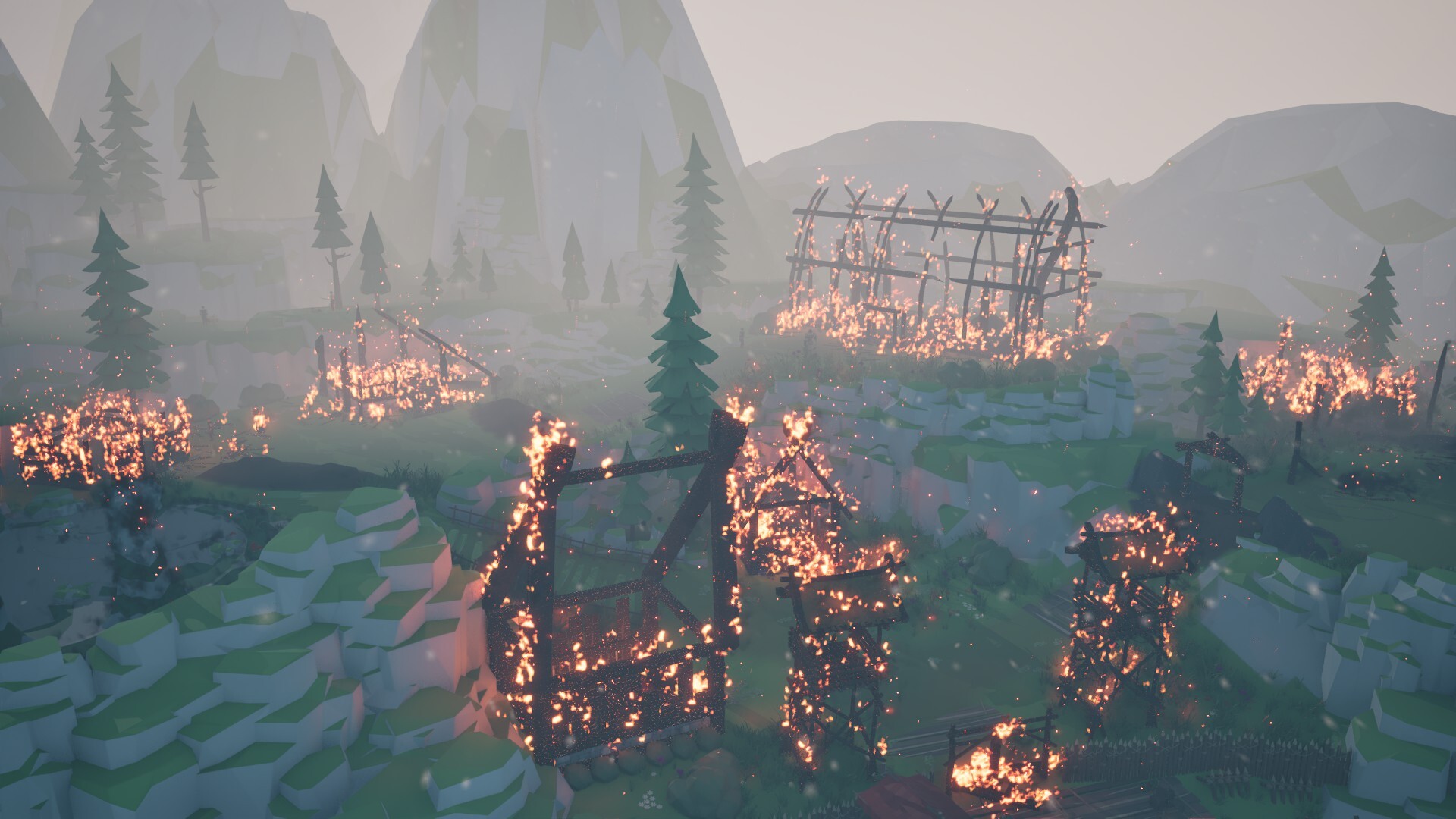 玩家角色手持巨斧,準備與敵人展開激戰。