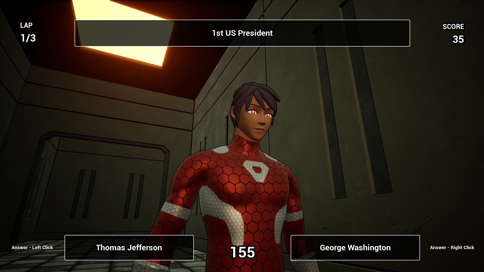 遊戲的角色選擇介面，展示了多位不同風格的動漫角色。