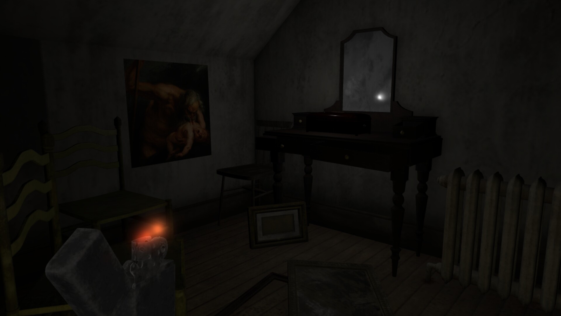 遊戲中陰暗且充滿未知的大廳