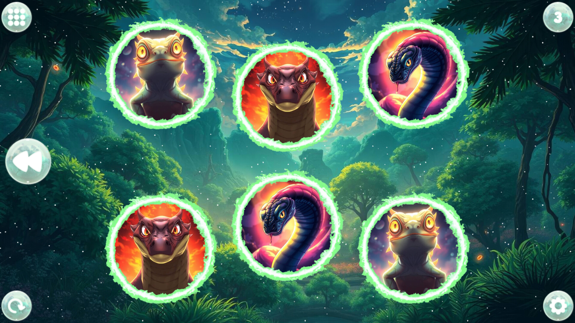 遊戲關卡選擇介面