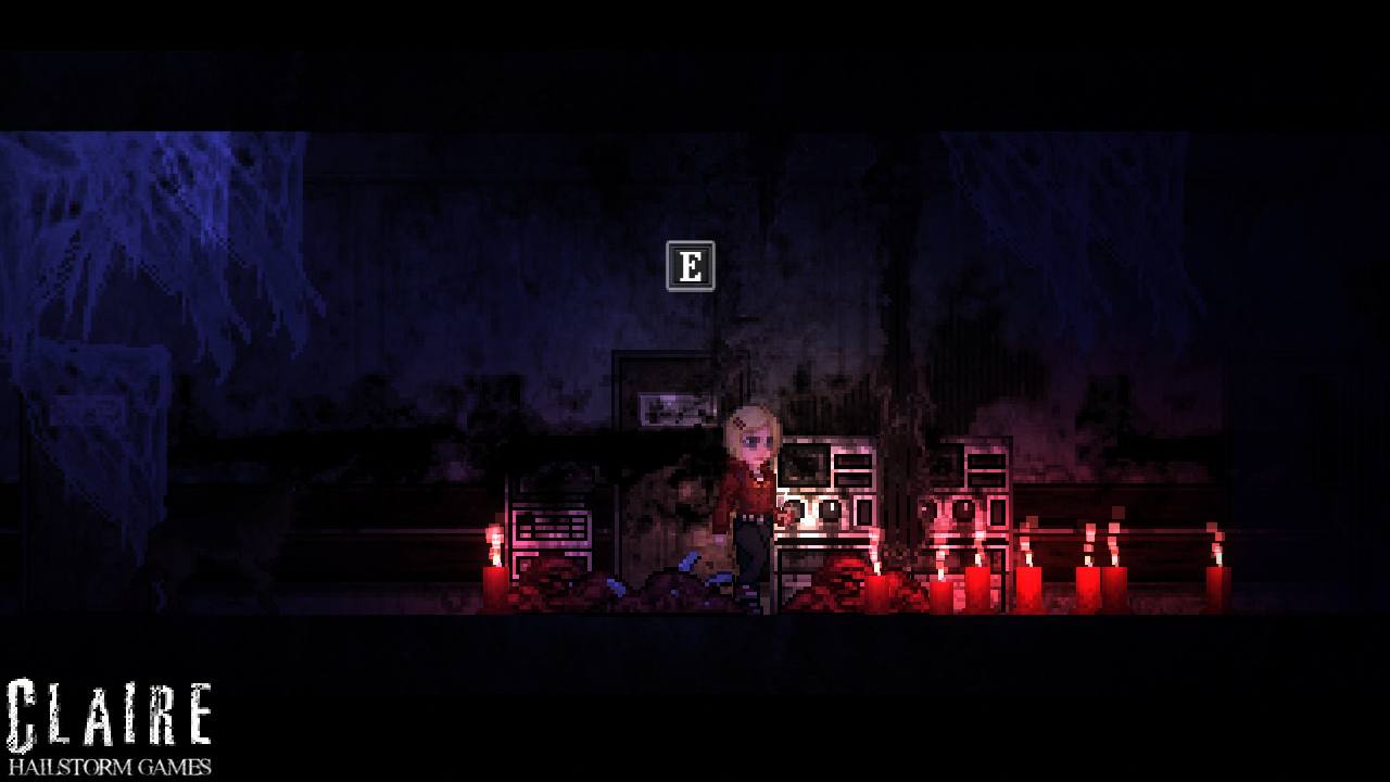 克萊爾在充滿威脅的場景中探索