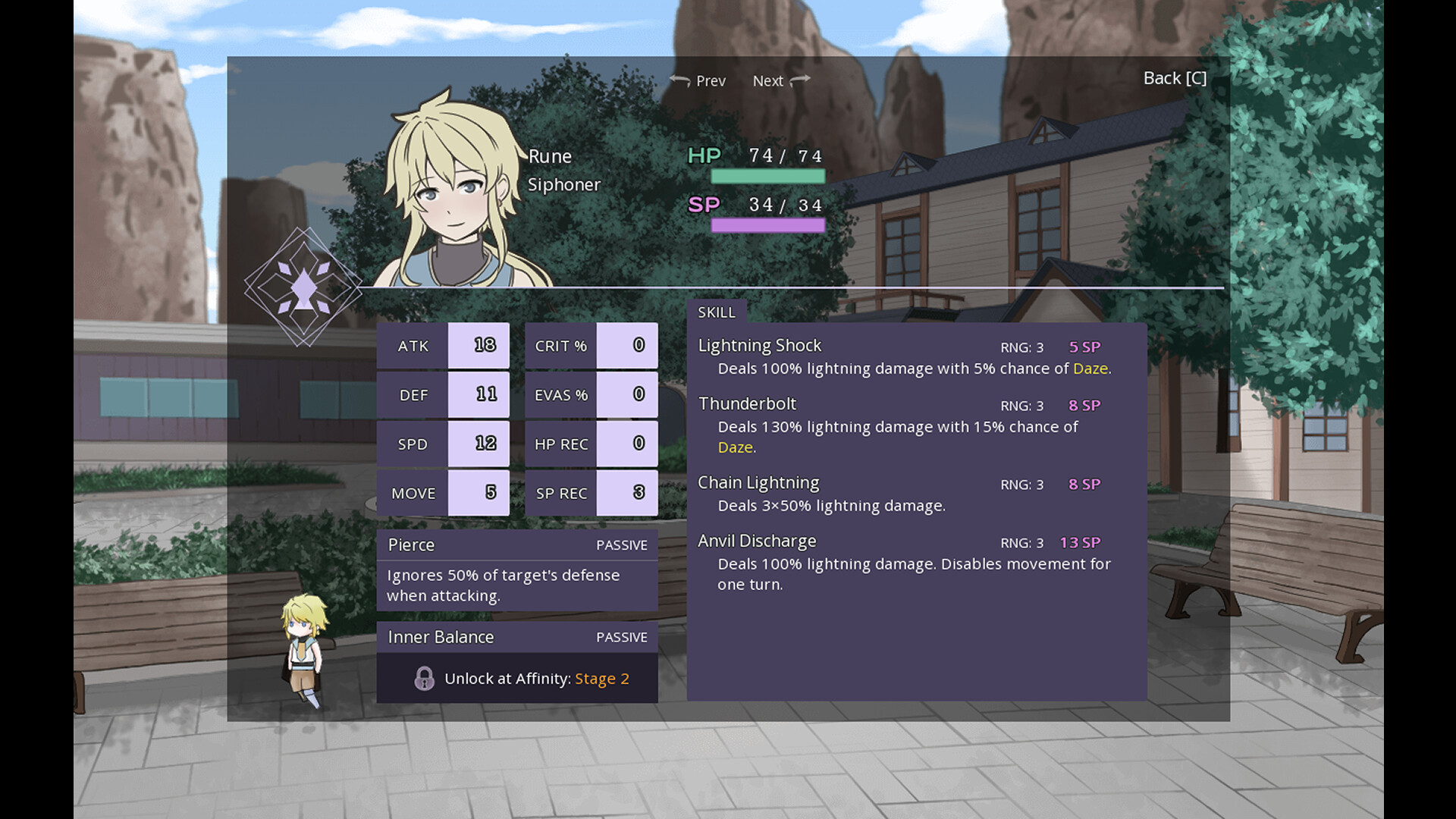 遊戲中的角色對話場景，展現了視覺小說的敘事風格