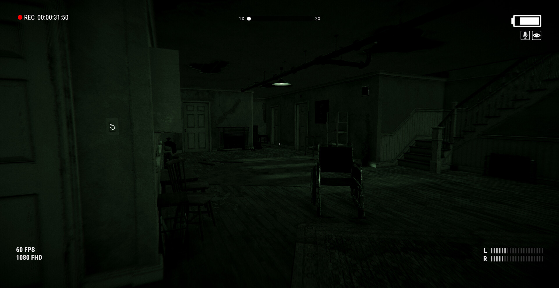 遊戲中一個充滿檔案櫃的房間