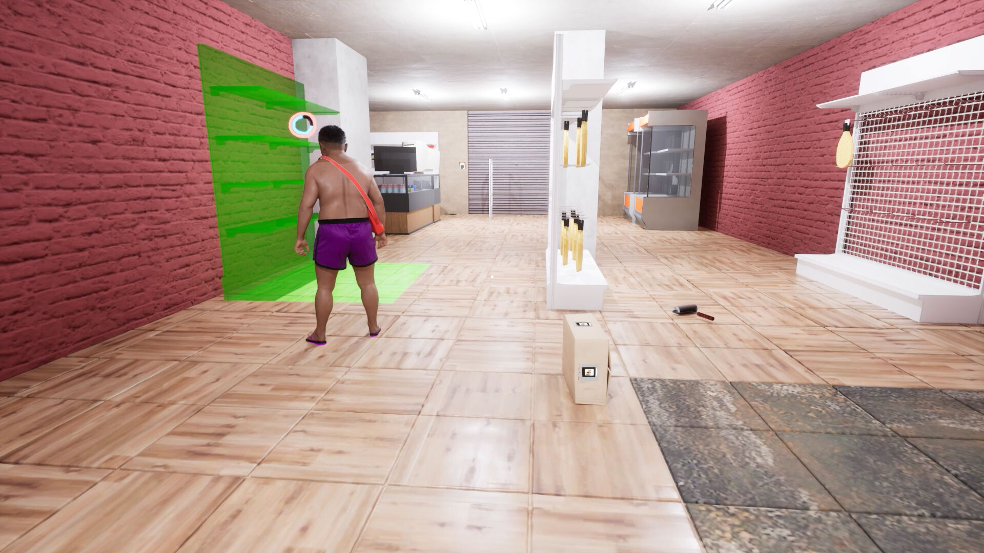 角色在陽光明媚的Boquerón City街道上。