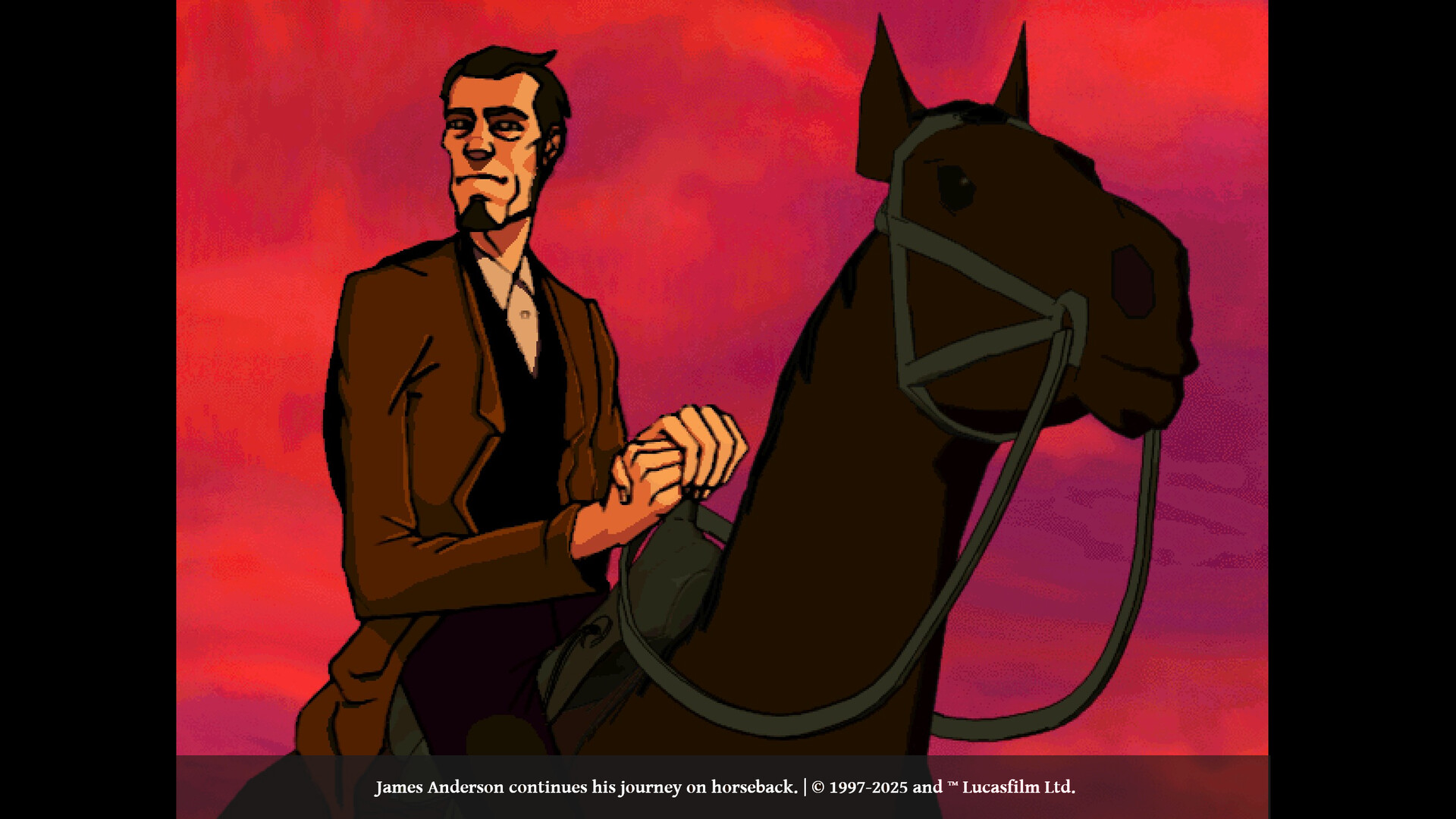 玩家手持左輪手槍與敵人對峙。