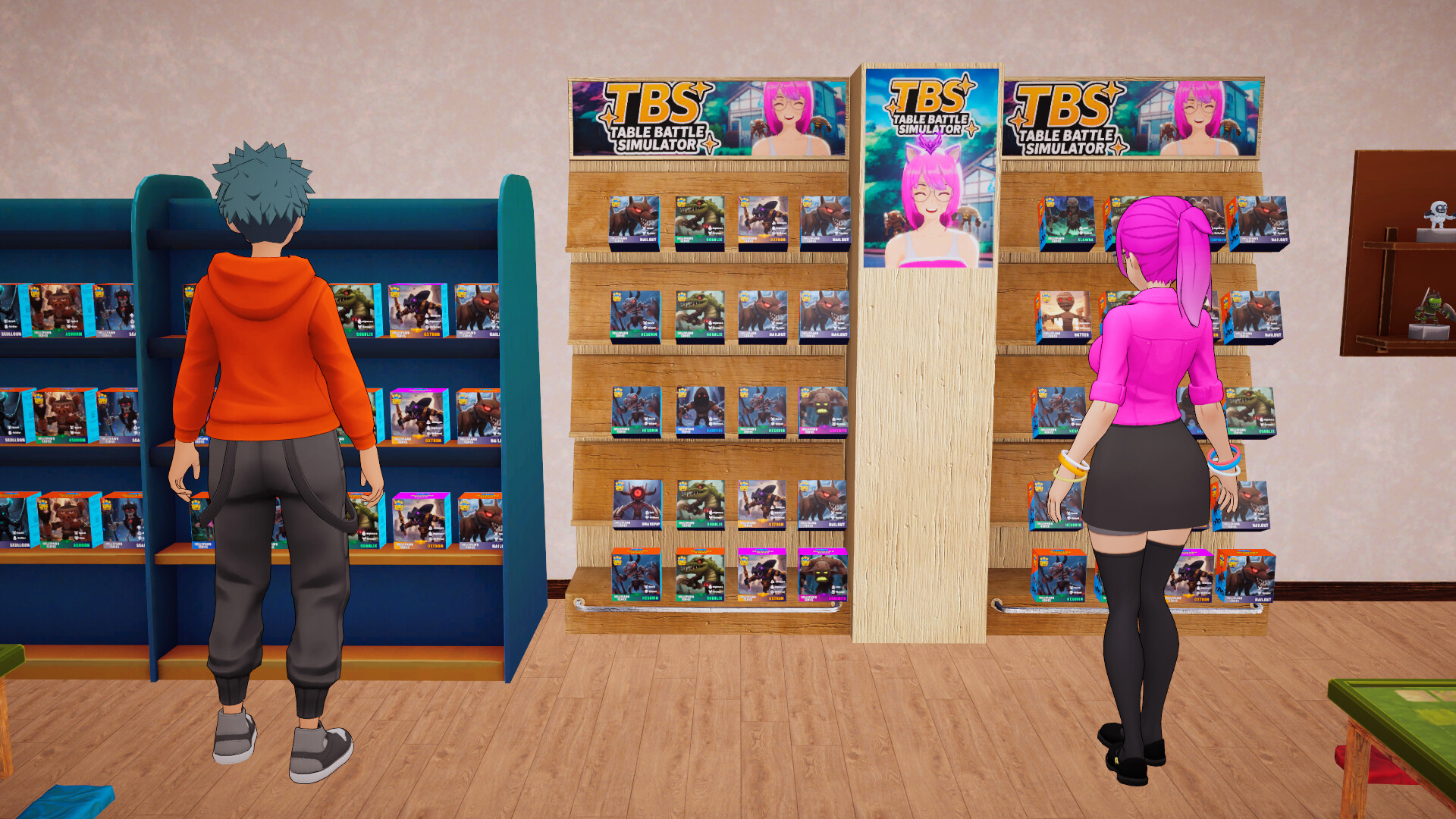 玩家可以在遊戲中開設自己的公仔店，並進行裝潢設計。