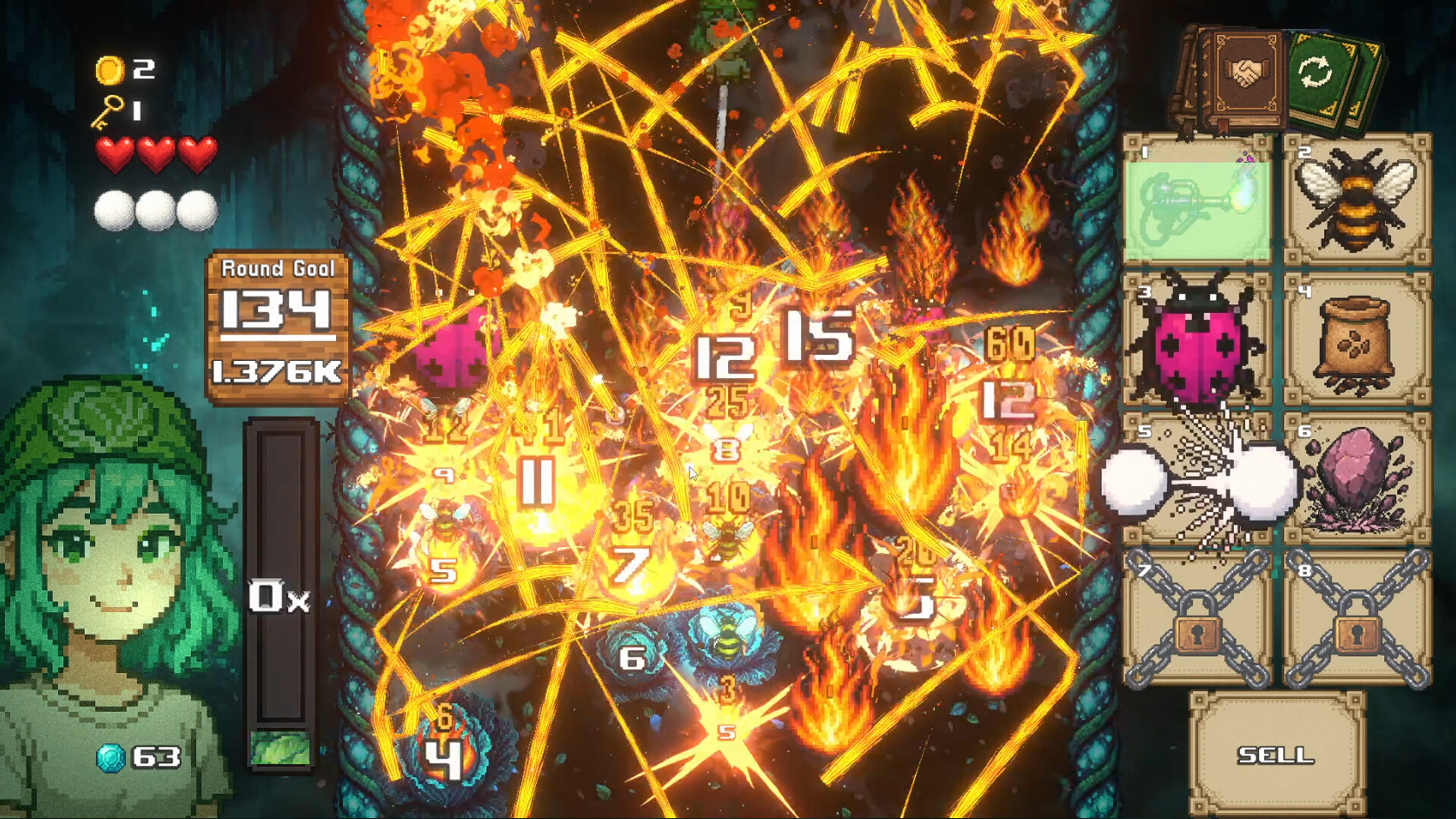 遊戲中豐富的道具選擇界面，玩家可以在此打造自己的獨特流派。