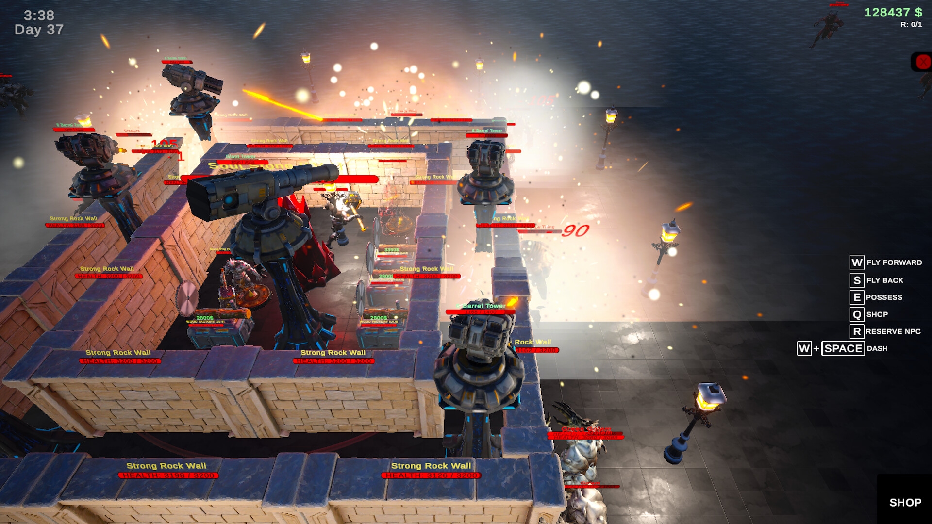 玩家附身在一名戰士身上，直接與怪物進行戰鬥。