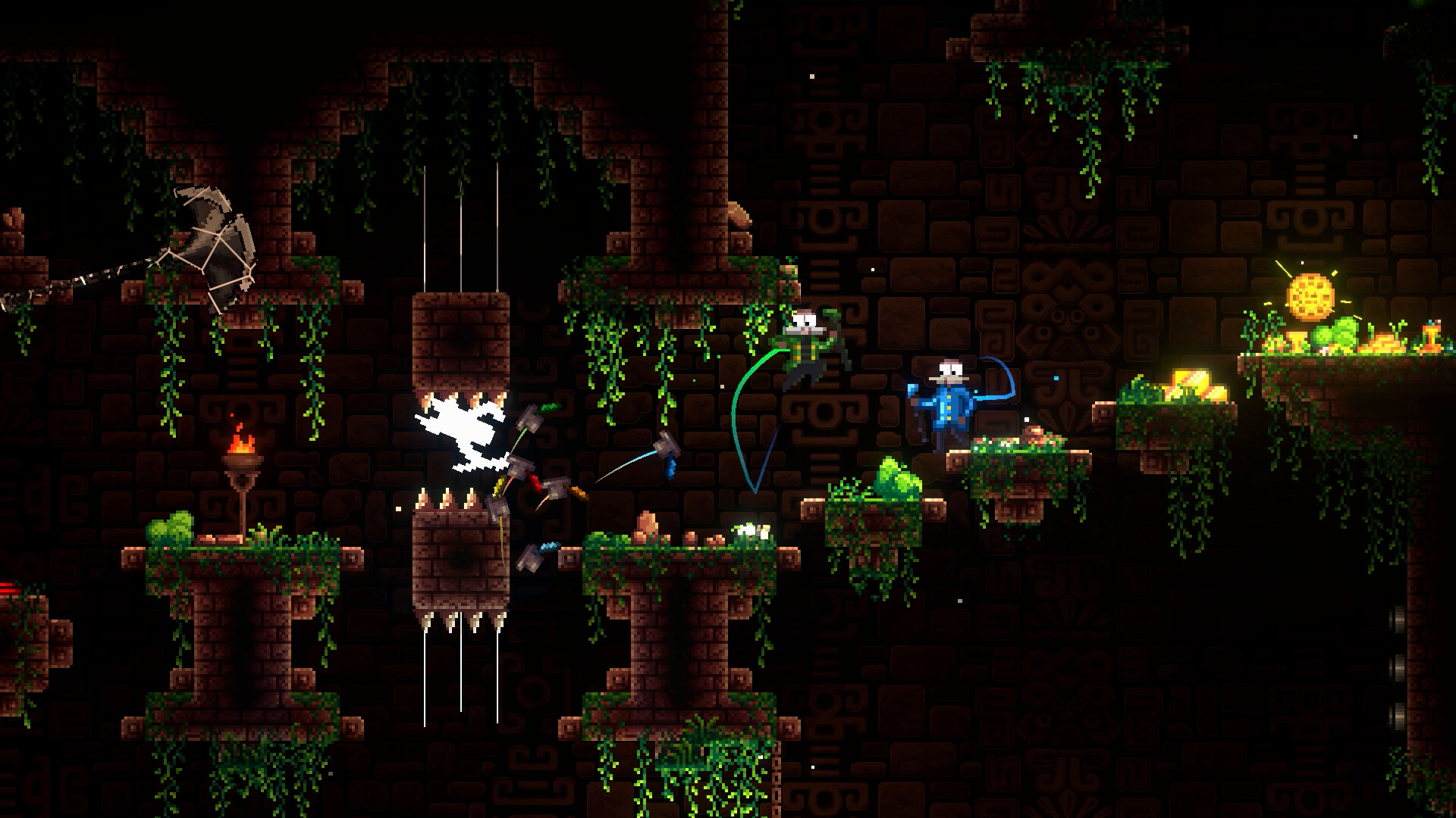 多名紳士角色在競技場中爭奪一頂王冠帽子。