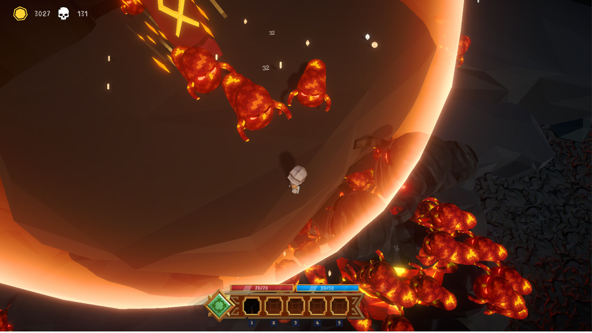 多名玩家角色在競技場中共同戰鬥,螢幕上充滿了技能特效和敵人