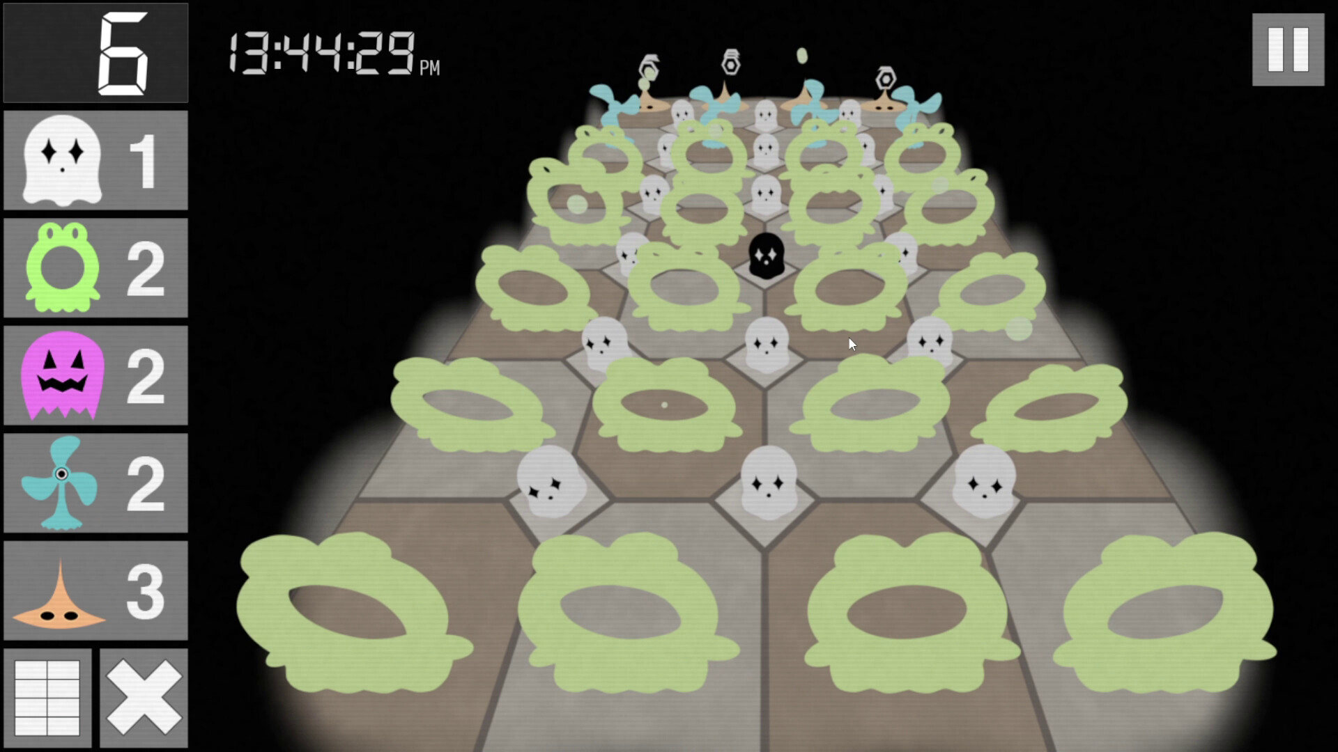 多個奧波幽靈同時開火，形成強大的火力網。