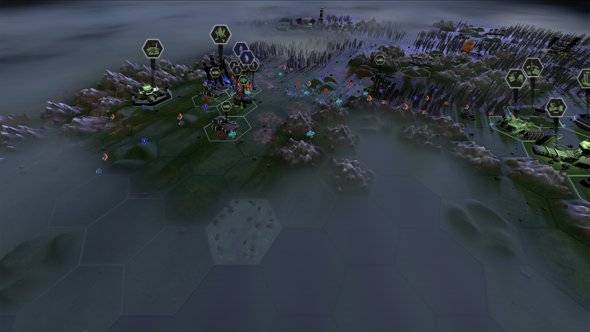 遊戲中的單位部署與資源管理介面