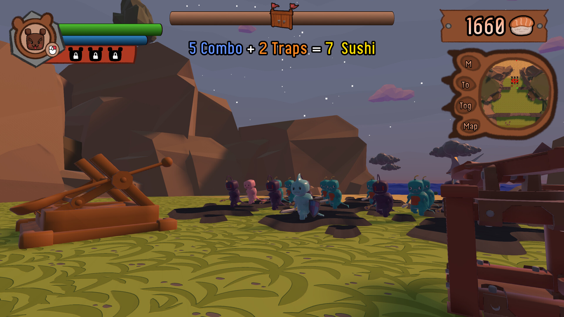 指揮多樣化的熊熊單位對抗敵人