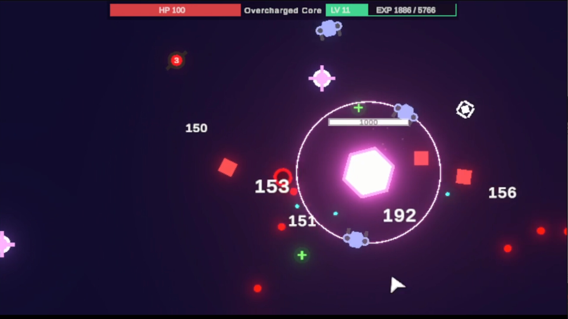 遊戲中的彈幕效果華麗而致命。