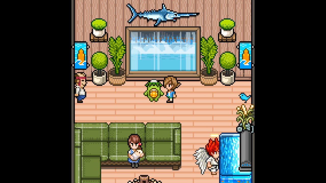 在美麗的像素世界中釣魚