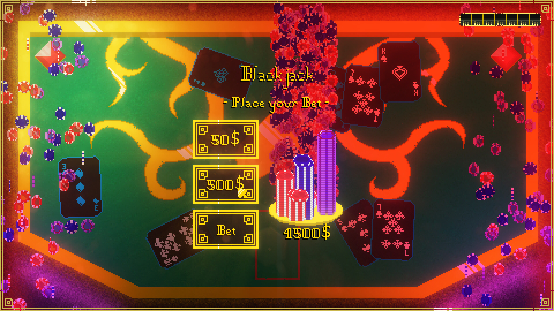 遊戲中的戰鬥場景,主角正與多名敵人交火。