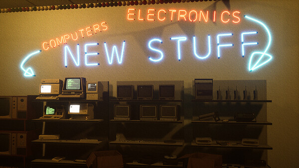 一個看似普通的房間，卻因詭異的打光而顯得格外嚇人。