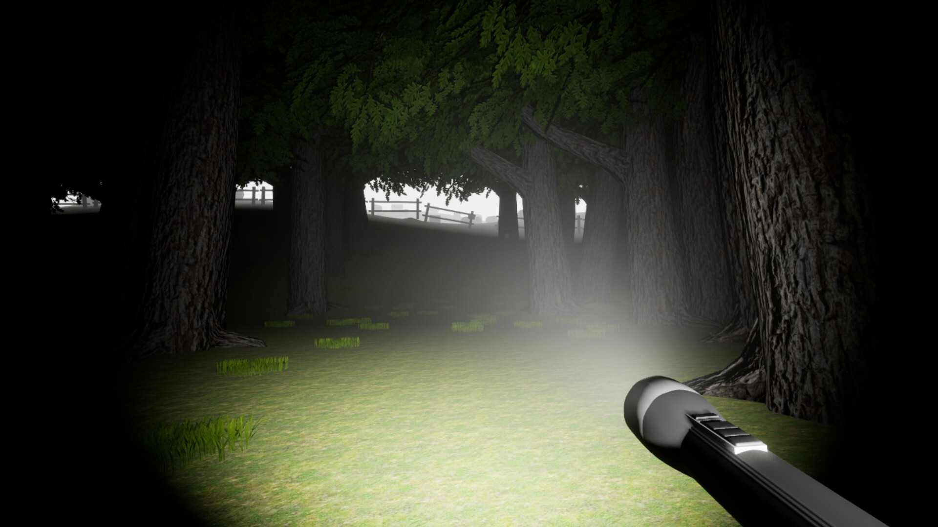 遊戲場景中呈現出詭異的紅色光暈，暗示著超自然力量的存在。