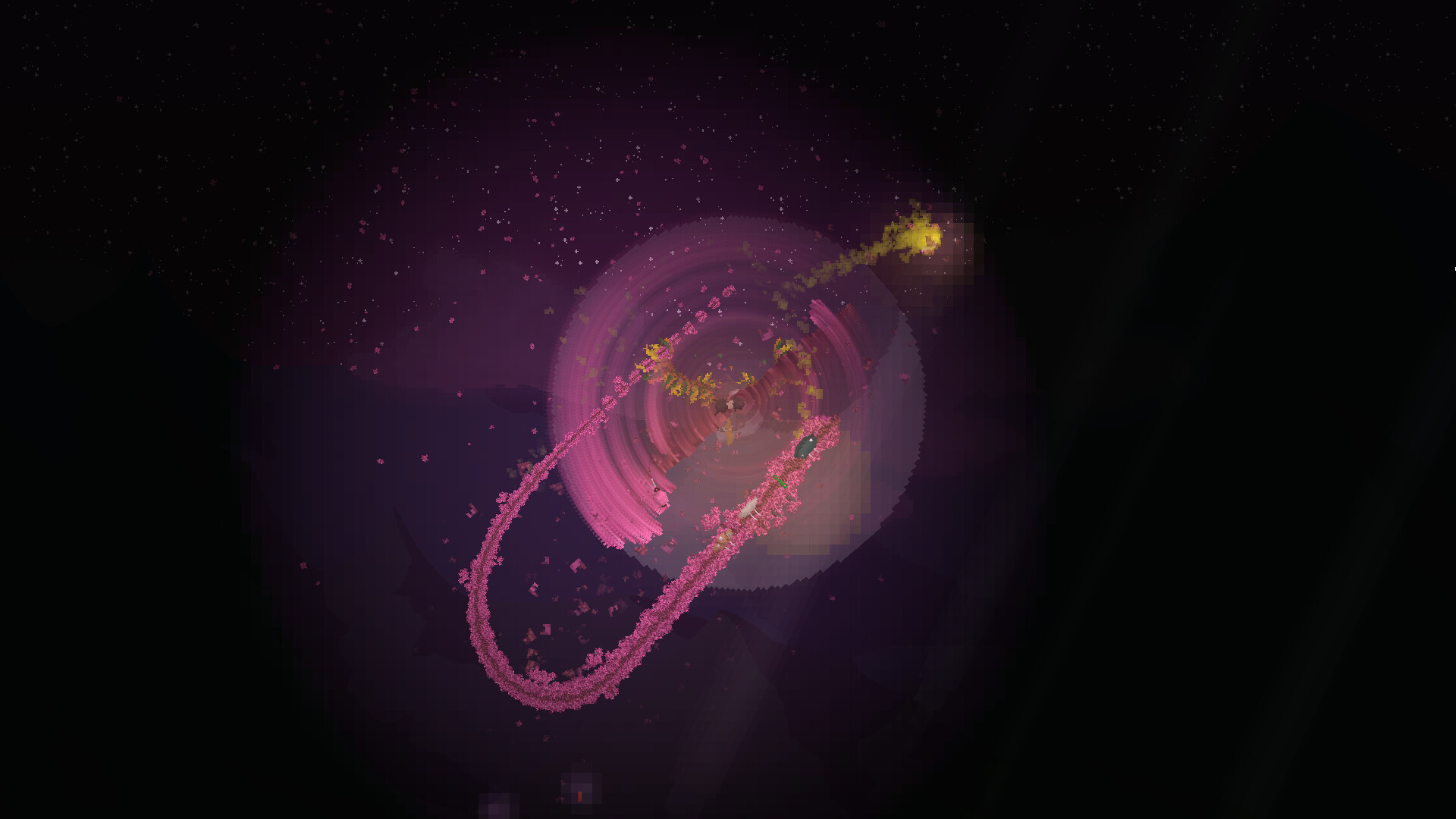 玩家角色正在與一個巨大的獨眼怪物戰鬥，展現了遊戲的動作戰鬥場面。