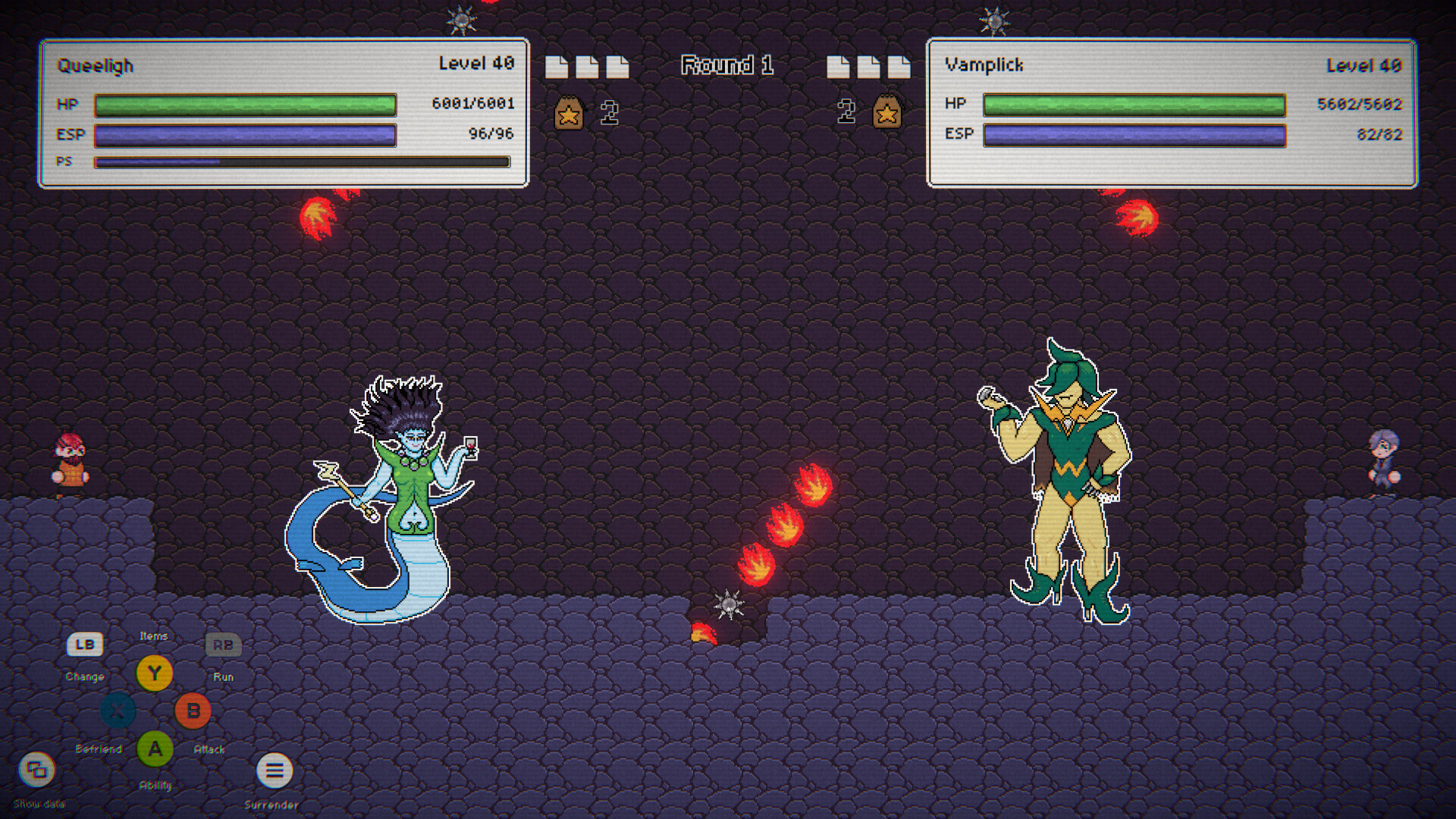 遊戲中的一個場景，展示了茂密的森林和瀑布。