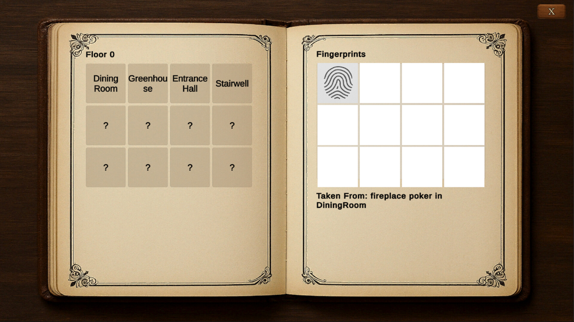 遊戲畫面呈現等角視角，一名角色站在一個裝飾華麗的房間內。