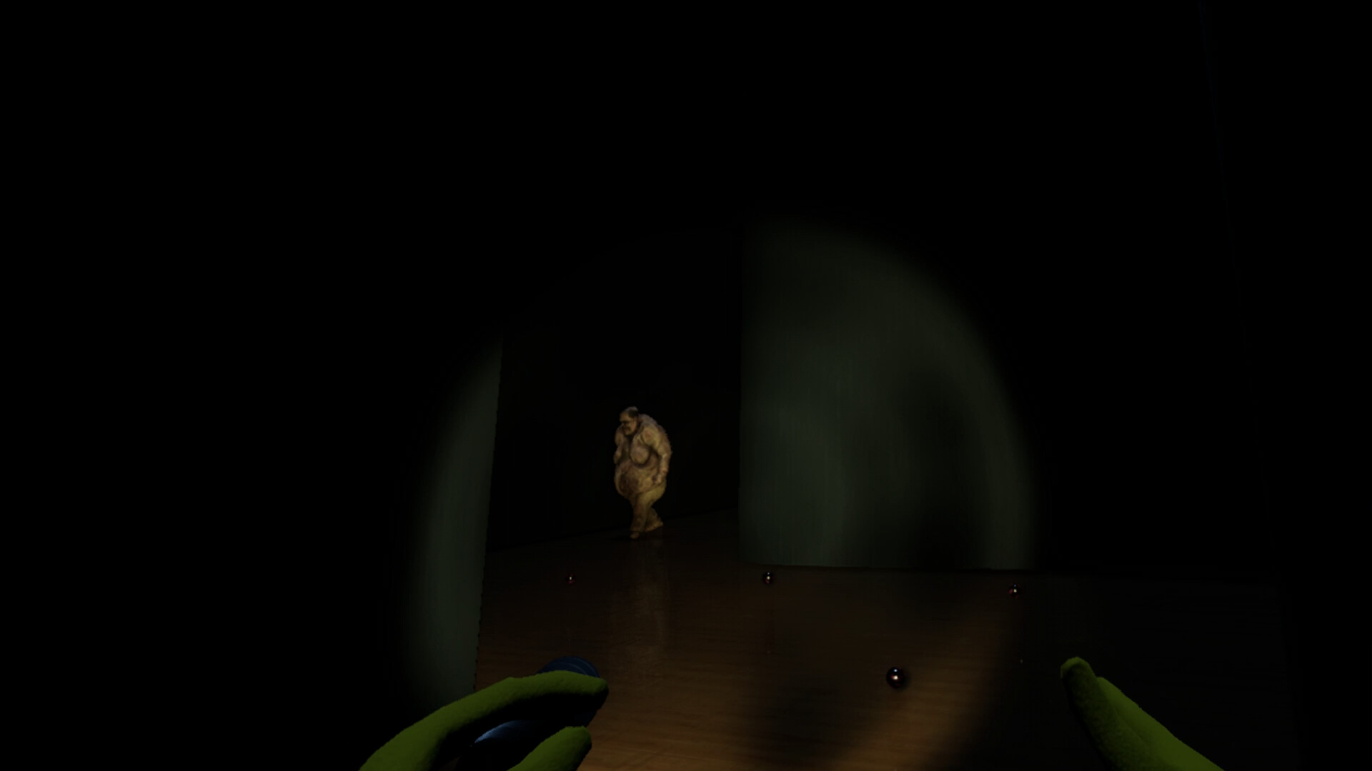 遊戲中的迷宮環境，充滿壓迫感與未知的氛圍