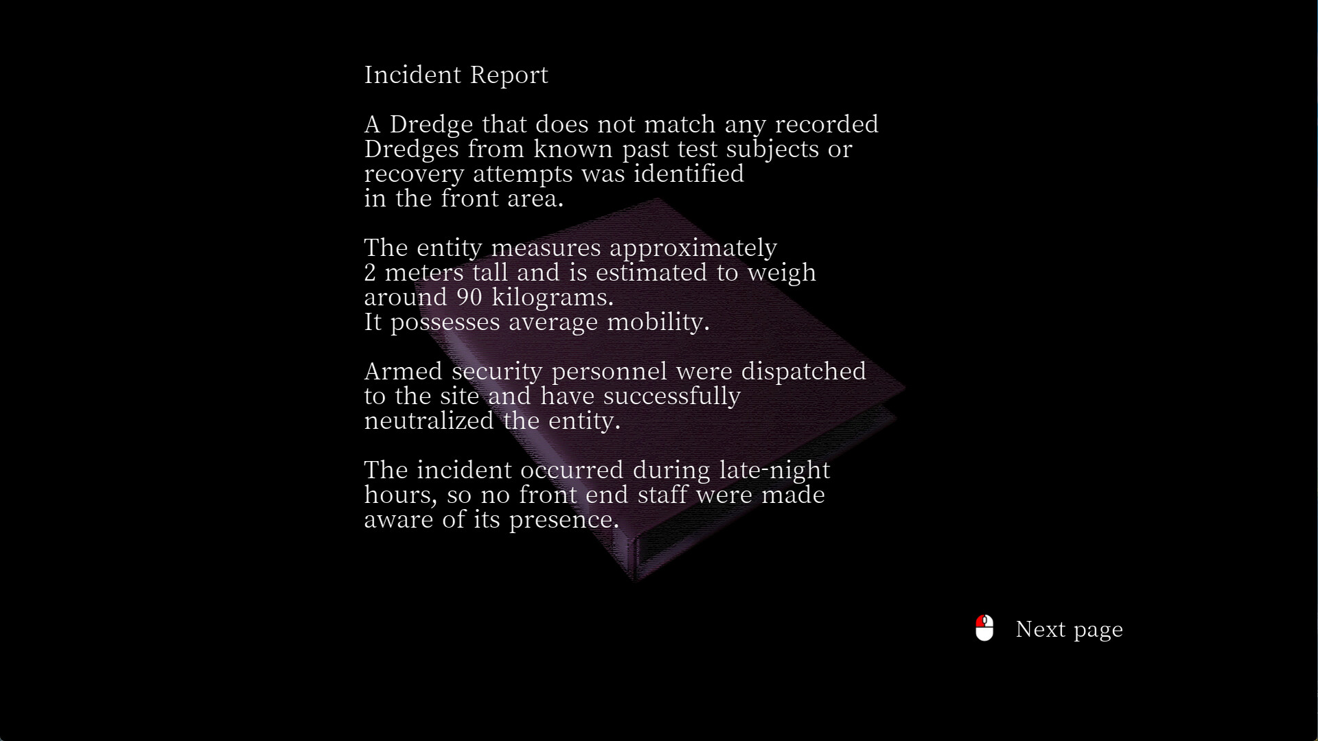 遊戲場景，一個充滿儀器與血跡的詭異房間。