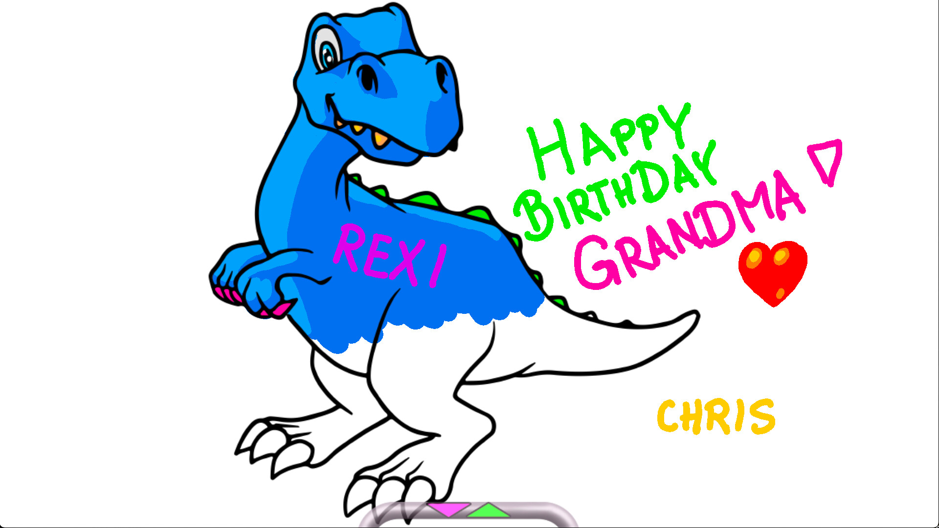 遊戲的自由繪畫模式讓孩子們可以天馬行空地創作。