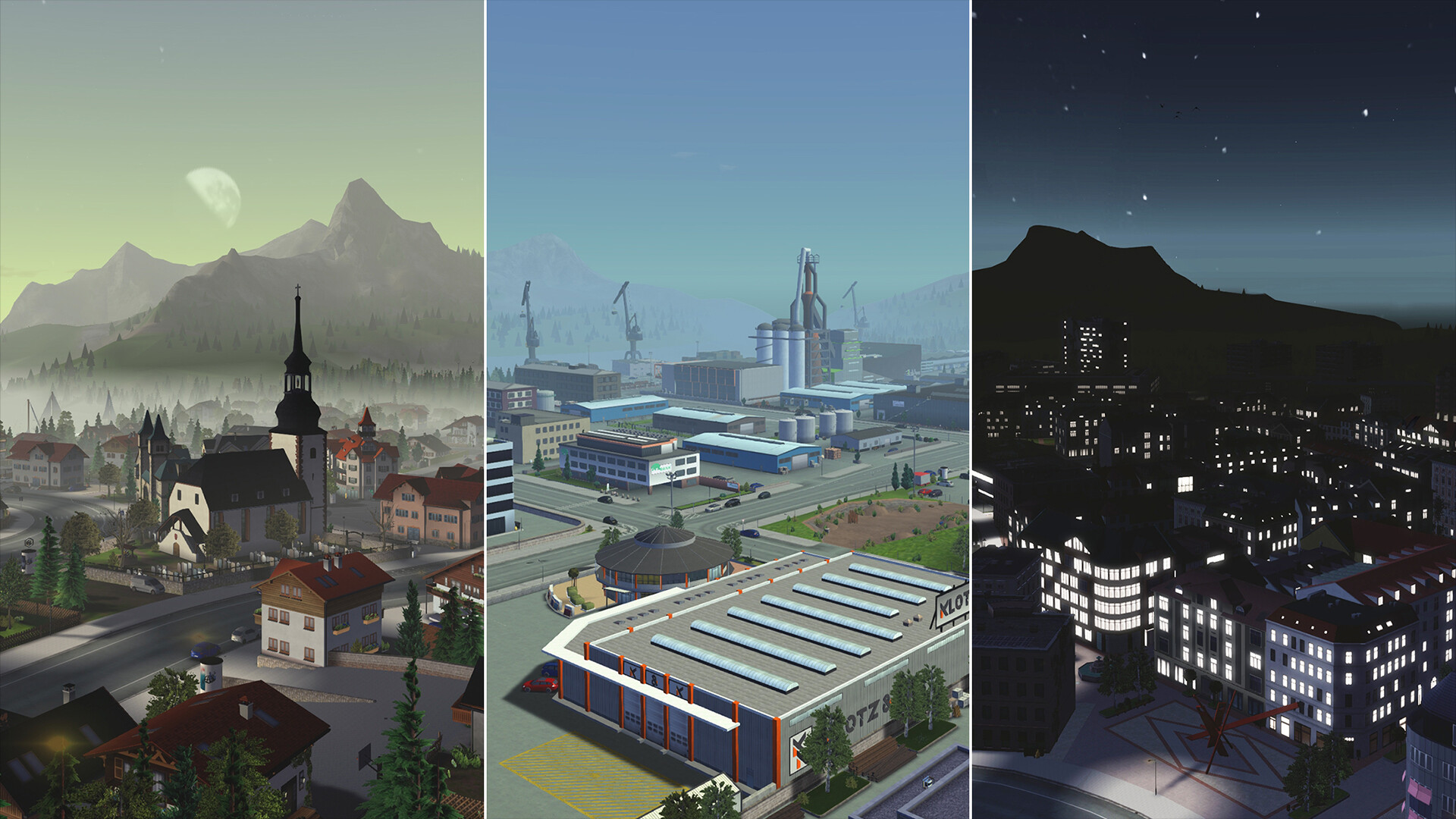 遊戲中的 Liebherr 起重機正在吊裝建築材料。