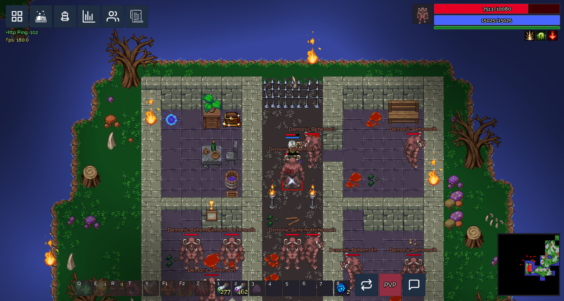 遊戲中的城鎮場景，玩家們聚集在一起，展現了活躍的社群氛圍。