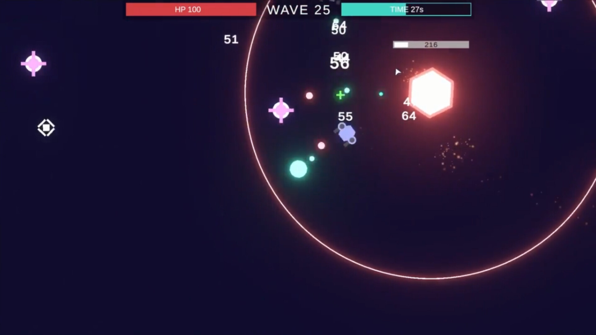 遊戲中玩家將面對來自四面八方的敵人。