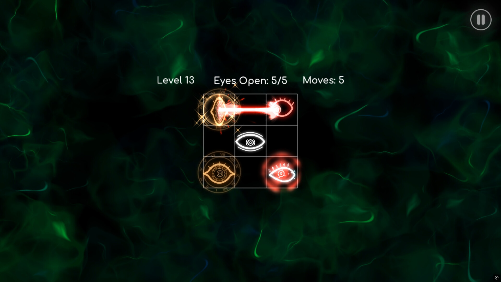 遊戲中一個視覺上對稱且充滿神秘感的關卡