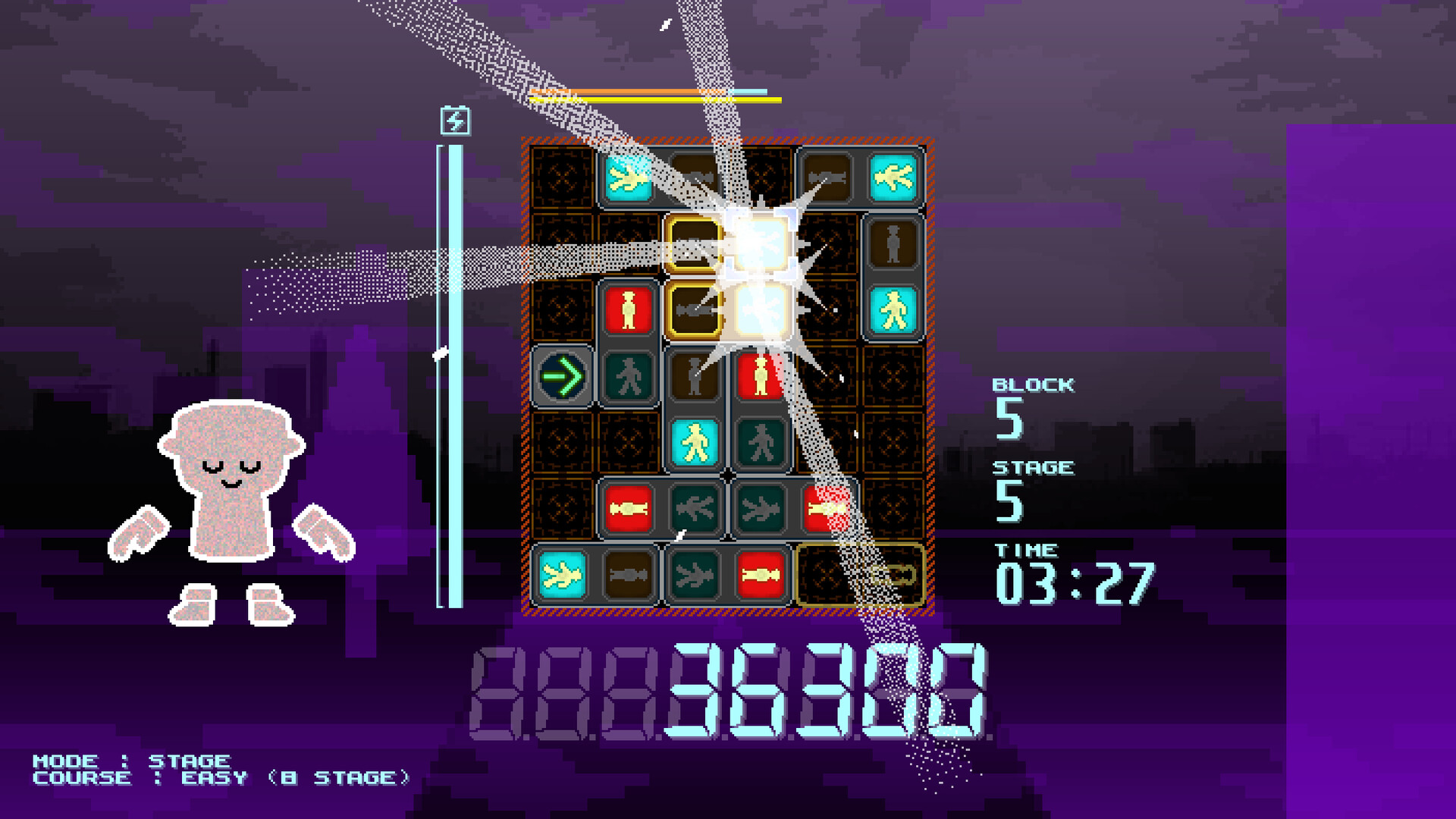 遊戲中的對戰模式畫面，展現了雙人對決的場景。