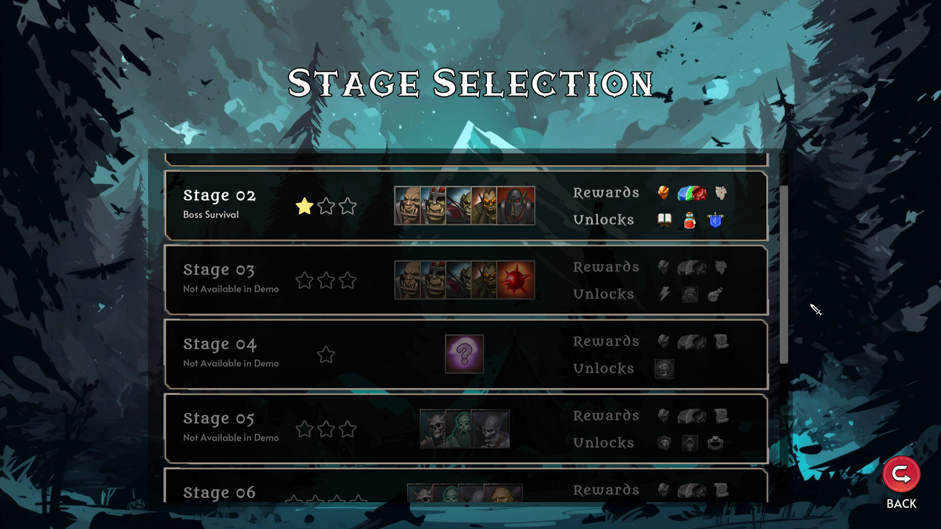 多樣化的敵人圖標設計