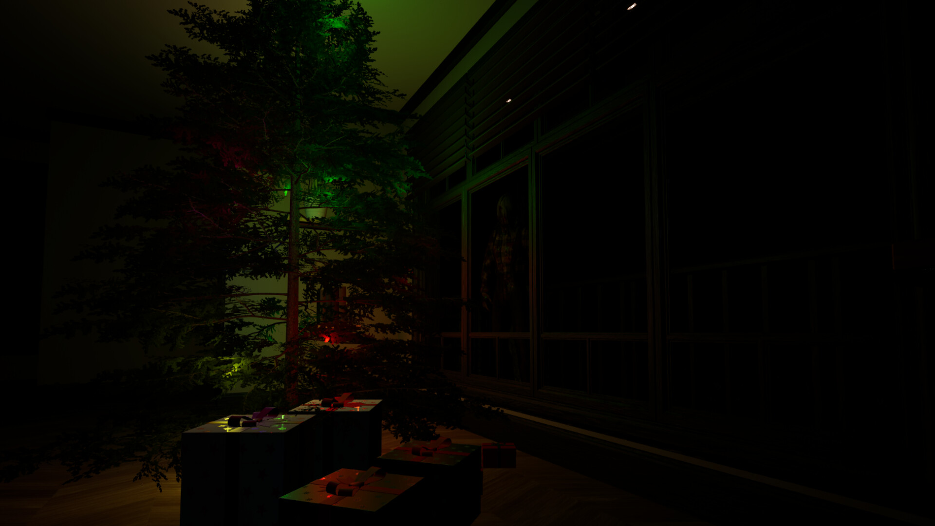 遊戲場景之一，展示了豪宅內部細緻的環境建模和光影效果。