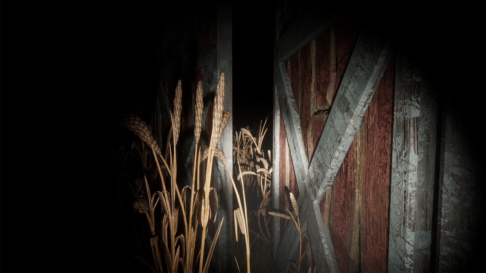 遊戲中的一個場景，光線從窗外透入，照亮了空氣中的灰塵，營造出強烈的孤寂感。