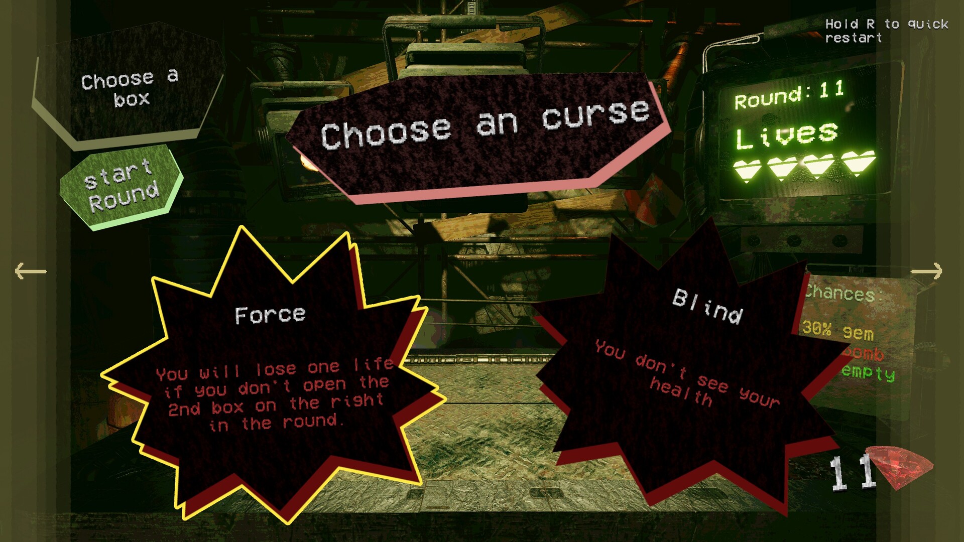 玩家找到了一顆巨大的鑽石，這是巨大風險後的回報