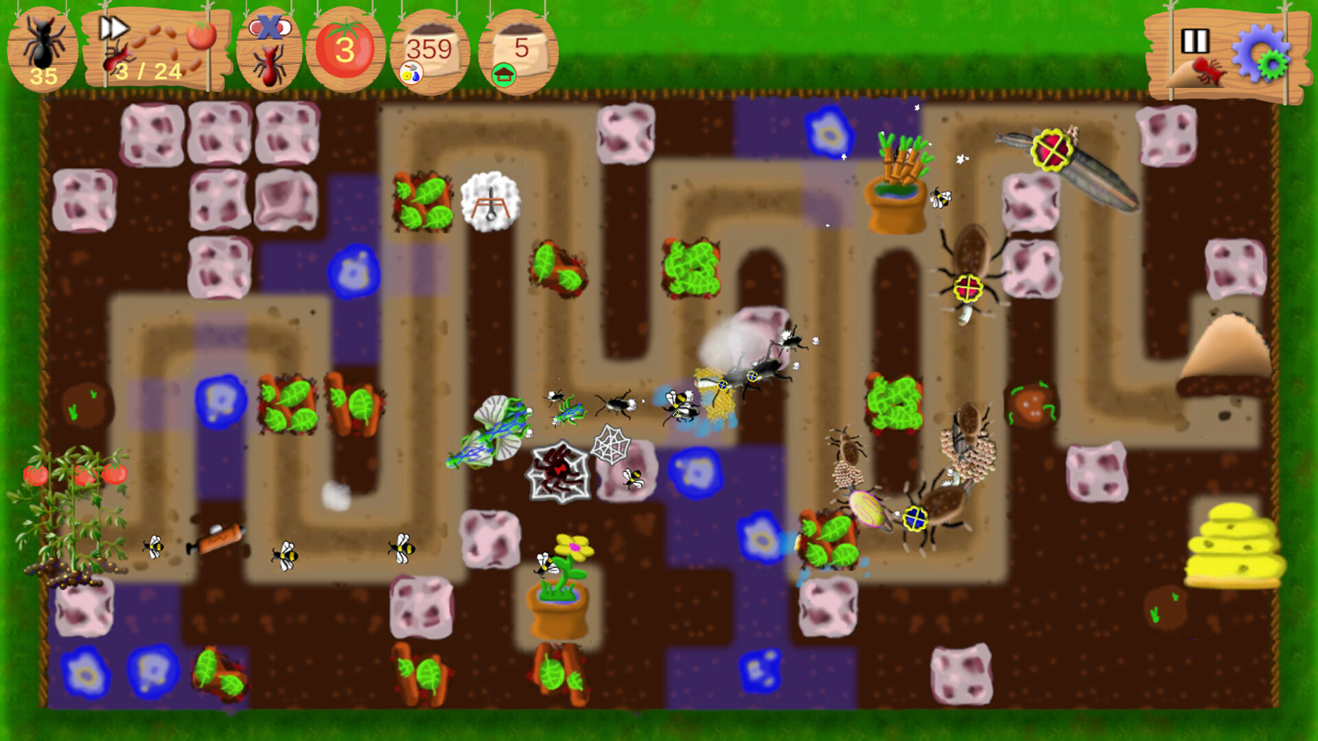 遊戲中有多種可愛的塔樓可供選擇