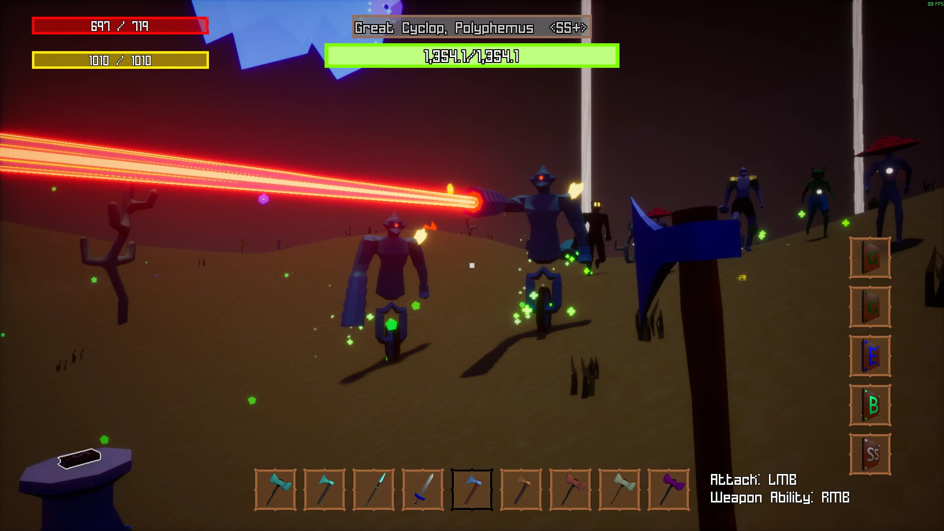 遊戲中的角色正在施放強力的魔法。