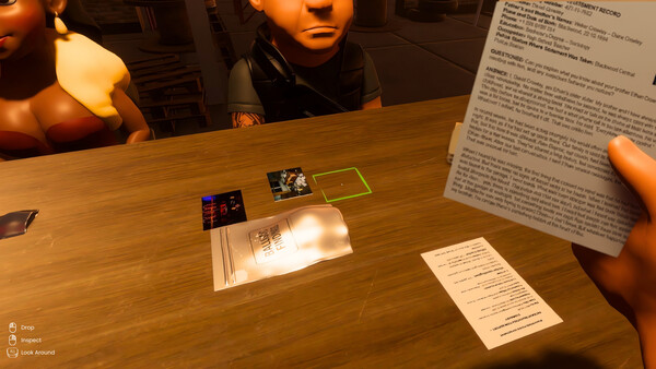 遊戲中的偵探辦公室，充滿了黑色電影的氛圍。