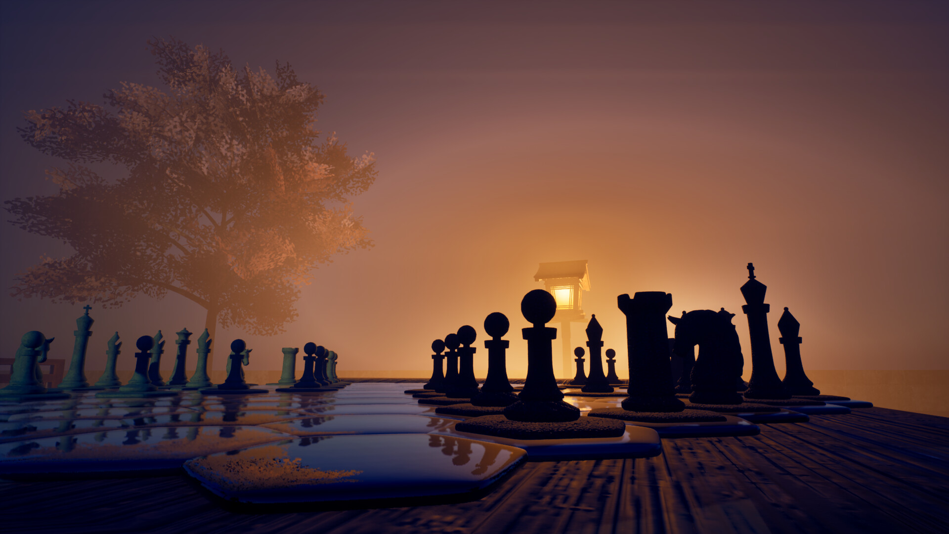 一場對局即將分出勝負的緊張時刻