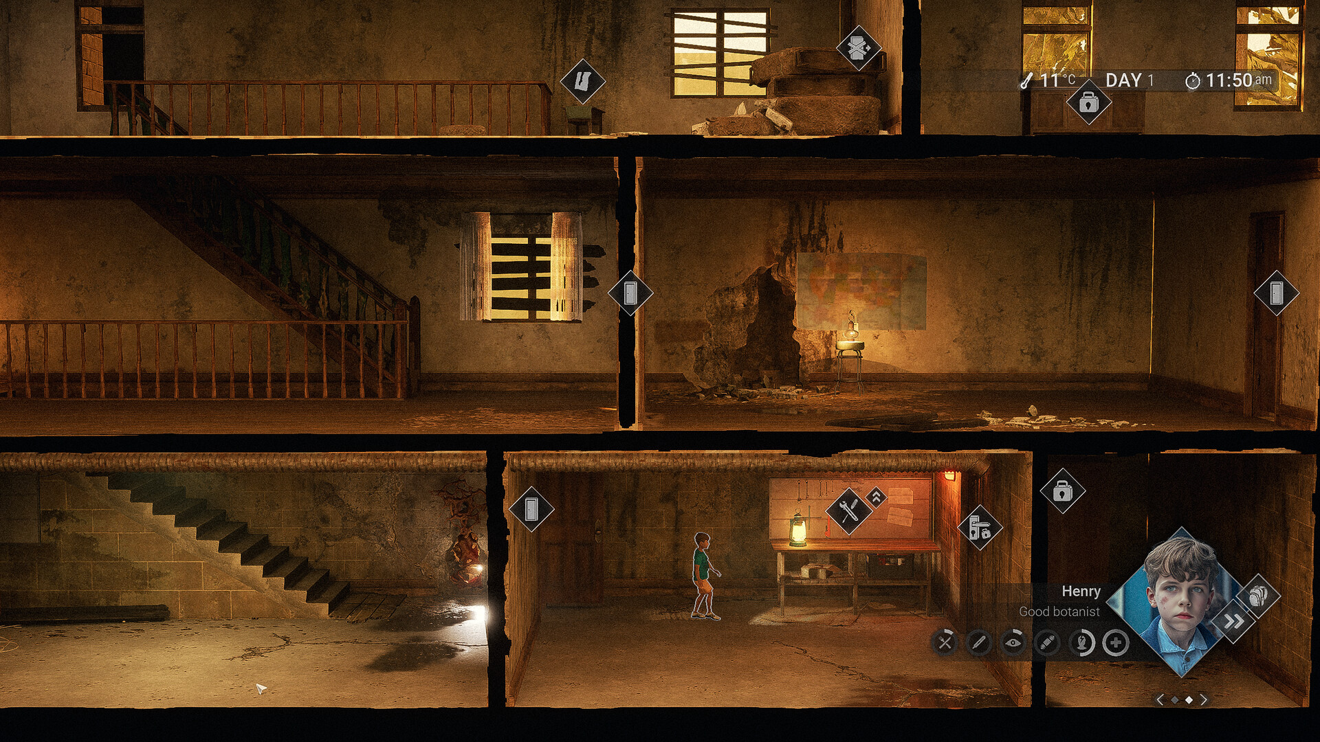 倖存者在地圖上規劃下一個探索地點。