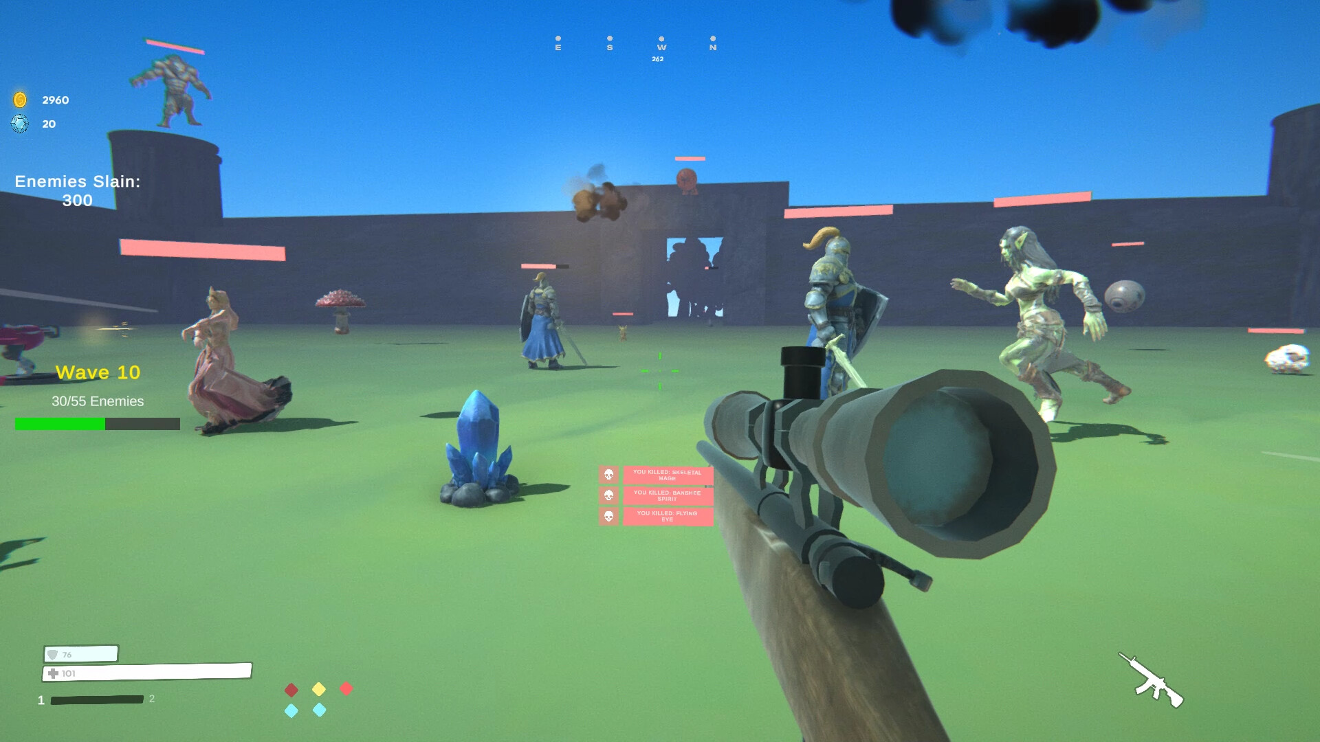 戰場上佈滿了爆炸油桶和各種可互動的機關。